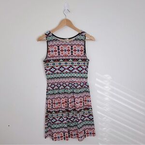 Francesca’s Collections Dress Medium Mini Sleeveless Geometric Made in USA